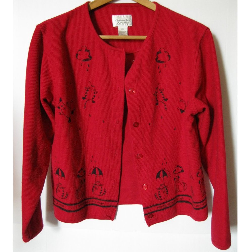 Christopher & Banks Raining Cats and Dogs Jacket